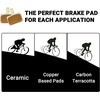 image:imageHimiway 2 Pairs CopperBased Pads Bike Disc Brake Pads for TRP Tektro Deore BrM575 M525 M515 T615 T675 M505 M495 M486 M485 M475 M465 M447 M446 M445 M416 M415 M395 M375 M315 M355 C601 C501