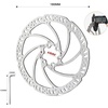 image:imageHimiway Bike Disc Brake Rotor 180MM with 6 pcs bolts and 1 hex wrench Bicycle Disc Brake Rotor Silver for Road Bike Mountain Bike MTB BMX Stainless Steel Bicycle Rotor