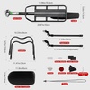 image:imageHimiway Rear Bike Rack with Rear Seat Cushion Bicycle Cargo Rack with Fender Detachable Reflectors Adjustable Bicycle Carrier Aluminum Alloy Bike Luggage Rack