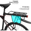 image:imageHimiway Rear Bike Rack with Rear Seat Cushion Bicycle Cargo Rack with Fender Detachable Reflectors Adjustable Bicycle Carrier Aluminum Alloy Bike Luggage Rack