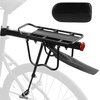 image:imageHimiway Rear Bike Rack with Rear Seat Cushion Bicycle Cargo Rack with Fender Detachable Reflectors Adjustable Bicycle Carrier Aluminum Alloy Bike Luggage Rack