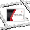 image:imageHimiway KMC Bike Chain 167 Speed Super Rustproof Z83 EPT with 1 Pairs Bicycle Magic Buckle Reusable 120 Links 12  332 Inch Silver Gray Fits MultiSpeed Bikes