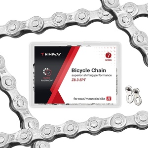 image:imageHimiway KMC Bike Chain 167 Speed Super Rustproof Z83 EPT with 1 Pairs Bicycle Magic Buckle Reusable 120 Links 12  332 Inch Silver Gray Fits MultiSpeed Bikes