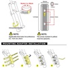 image:imageHimiway 2Pack Bike Front Fork Bag IP68 Waterproof Bike Pannier Bag 4L2 Bike Fork Bag Front Rack with 3M Reflective Strips Bike Bag with Quick Release Shoulder Bag Durable Shelf Package for All Bikes