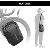image:imageHimiway 2Pack Bike Front Fork Bag IP68 Waterproof Bike Pannier Bag 4L2 Bike Fork Bag Front Rack with 3M Reflective Strips Bike Bag with Quick Release Shoulder Bag Durable Shelf Package for All Bikes
