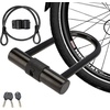 image:imageHimiway AntiTheft U Lock with 14mm Heavy Duty Security Shackle 115cm Steel Cable and Sturdy Mounting Bracket for Road amp Mountain Bikes