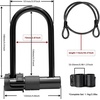 image:imageHimiway AntiTheft U Lock with 14mm Heavy Duty Security Shackle 115cm Steel Cable and Sturdy Mounting Bracket for Road amp Mountain Bikes