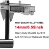 image:imageHimiway AntiTheft U Lock with 14mm Heavy Duty Security Shackle 115cm Steel Cable and Sturdy Mounting Bracket for Road amp Mountain Bikes