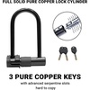 image:imageHimiway AntiTheft U Lock with 14mm Heavy Duty Security Shackle 115cm Steel Cable and Sturdy Mounting Bracket for Road amp Mountain Bikes