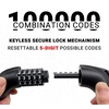image:imageHimiway Bike Cable Lock 5 Digit Combination Heavy Duty Anti Theft 4 ft 12mm Bike Lock for Outdoor Equipment High Security Bicycle Locks for Road amp Mountain Bike