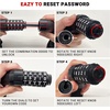 image:imageHimiway Bike Chain Lock 5 Digit Combination Heavy Duty Anti Theft Bike Locks 33 ft 8mm Bike Lock Cable for Outdoor Equipment Bicycle Lock High Security Cable Bicycle Locks for Road and Mountain Bike