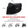 image:imageHimiway Bike Cover Outdoor Storage for 2 Fat Tire Bike to 3 Bikes Bicycle Cover 210D Heavy Duty Ripstop Material Bike Rain Cover Waterproof Bike Storage Covers Anti Dust Rain Snow UV for All Bikes