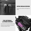 image:imageHimiway Bike Frame Bag EVA Hard Shell Bike Rack Bag IP65 Waterproof Bicycle Frame Bag Carbon Pattern PU Top Tube Bike Bag with Logo Reflective Strips Bike Bags Frame Large Capacity Fit Most Bike Frame