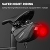 image:imageHimiway Bike Saddle Bag  EVA Hard Shell Seat Bag with IP65 Waterproof Rear Rack Quick Release Design Reflective Strips Fits Most Bike Seats