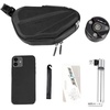 image:imageHimiway Bike Saddle Bag  EVA Hard Shell Seat Bag with IP65 Waterproof Rear Rack Quick Release Design Reflective Strips Fits Most Bike Seats