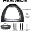 image:imageHimiway Bike Storage Shed Tent with Double Doors for 34 Bikes PU4000 Silver Coated Waterproof AntiDust 210D Oxford Fabric Portable Foldable Outdoor Bicycle Cover Shelter Carry Bag for Home GardenXL for 2 or 3 bikes