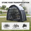 image:imageHimiway Bike Storage Shed Tent with Double Doors for 34 Bikes PU4000 Silver Coated Waterproof AntiDust 210D Oxford Fabric Portable Foldable Outdoor Bicycle Cover Shelter Carry Bag for Home GardenXL for 2 or 3 bikes