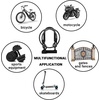 image:imageHimiway Bike U Lock for Fat tire 40 with 120cm Security Steel Cable Heavy Duty Combination with 16mm Shackle Bike Lock Set Anti Theft Secure Bicycle Lock with Sturdy Mounting Bracket for All Bikes