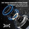 image:imageHimiway Bluetooth Shower Speaker IPX7 Waterproof Portable Bluetooth Speaker 360HD Surround Sound Wireless Speaker with LED Light amp Suction Cup amp Carabiner Shower Radio for Party Camping Travel Bike