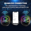 image:imageHimiway Bluetooth Shower Speaker IPX7 Waterproof Portable Bluetooth Speaker 360HD Surround Sound Wireless Speaker with LED Light amp Suction Cup amp Carabiner Shower Radio for Party Camping Travel Bike