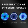 image:imageHimiway Colorful LED Bike Wheel Lights USB Charging 2tire Pack Bicycle Spoke Lights Super Waterproof Bike Lights for Wheels Ultra Bright Cycling Decoration Safety Warning Light for Kids Adults