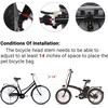 image:imageHimiway Foldable Dog Bike Basket Breathable Dog Basket for Bike Safe and Easy Dog Bike Carrier Backpack Comfy amp Padded Shoulder Strap pet Carrier for Bike with 2 Open Doors for Small Medium DogsCats