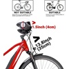 image:imageHimiway Folding Bike Basket  Front amp Rear Hanging Cargo Storage Basket Quick Release Mental Storage Rack for Bike Handlebar amp Rear Rack Max Load 66 lbs 11 lbs Waterproof amp AntiRustFront Basket With Storage Bag