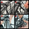 image:imageHimiway Folding Bike Basket  Front amp Rear Hanging Cargo Storage Basket Quick Release Mental Storage Rack for Bike Handlebar amp Rear Rack Max Load 66 lbs 11 lbs Waterproof amp AntiRustFront Basket With Storage Bag
