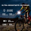 image:imageHimiway LED Bike Light Set Battery Indicator  Horn Speedometer  Horn for Night Riding Super Bright Bike Headlight and Taillight Bicycle Lights IPX7 Waterproof USB Rechargeable Fits All Bikes