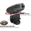 image:imageHimiway LED Bike Light Set Battery Indicator  Horn Speedometer  Horn for Night Riding Super Bright Bike Headlight and Taillight Bicycle Lights IPX7 Waterproof USB Rechargeable Fits All Bikes