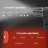 image:imageHimiway LED Bike Light Set Battery Indicator  Horn Speedometer  Horn for Night Riding Super Bright Bike Headlight and Taillight Bicycle Lights IPX7 Waterproof USB Rechargeable Fits All Bikes