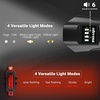 image:imageHimiway LED Bike Lights with Display and Horn Bright 500100 Lumens Bike Headlight and Taillight 44 Light Modes Bicycle Lights IPX5 Waterproof Front and Rear Light USB Rechargeable Fits All Bikes
