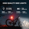 image:imageHimiway LED Bike Lights with Display and Horn Bright 500100 Lumens Bike Headlight and Taillight 44 Light Modes Bicycle Lights IPX5 Waterproof Front and Rear Light USB Rechargeable Fits All Bikes