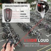 image:imageHimiway LED Bike Taillight Light Bike Light with Turn SignalsRemote Control  TaillightColorful  Taillight with Brake SensorTaillight with Alarm Horn Bicycle Light Waterproof USB Rechargeable