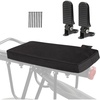 image:imageHimiway Bike Rear Seat Cushion with 1 Pair Bike Rear Pedals Bicycle Rear Seats Universal with Portable Strip Lengthened Thickened Bicycle Manned Cushion Mini Folding Bike Pegs for Adults and Children