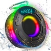 image:imageHimiway Bluetooth Shower Speaker IPX7 Waterproof Portable Bluetooth Speaker 360HD Surround Sound Wireless Speaker with LED Light amp Suction Cup amp Carabiner Shower Radio for Party Camping Travel Bike