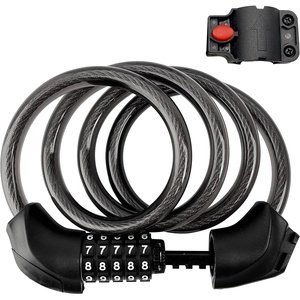 image:imageHimiway Bike Cable Lock 5 Digit Combination Heavy Duty Anti Theft 4 ft 12mm Bike Lock for Outdoor Equipment High Security Bicycle Locks for Road amp Mountain Bike