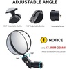 image:imageHimiway 2Pcs Bike Mirrors for Handlebars Adjustable Bar End Rear View Mirror Rotatable Acrylic Convex Round Bike Rearview Mirrors Bicycle Handlebar Mirror for Ebike Mountain Road Bike Scooter