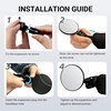 image:imageHimiway 2Pcs Bike Mirrors for Handlebars Adjustable Bar End Rear View Mirror Rotatable Acrylic Convex Round Bike Rearview Mirrors Bicycle Handlebar Mirror for Ebike Mountain Road Bike Scooter