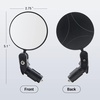image:imageHimiway 2Pcs Bike Mirrors for Handlebars Adjustable Bar End Rear View Mirror Rotatable Acrylic Convex Round Bike Rearview Mirrors Bicycle Handlebar Mirror for Ebike Mountain Road Bike Scooter