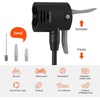 image:imageHimiway Bike Floor PumpPortable Bicycle Foot PumpMini Air Pump with Presta and Schrader ValveHand Foot Activated Tire Inflator for MountainampRoad Bike Balls