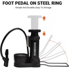 image:imageHimiway Bike Floor PumpPortable Bicycle Foot PumpMini Air Pump with Presta and Schrader ValveHand Foot Activated Tire Inflator for MountainampRoad Bike Balls