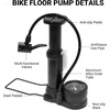image:imageHimiway Bike Floor PumpPortable Bicycle Foot PumpMini Air Pump with Presta and Schrader ValveHand Foot Activated Tire Inflator for MountainampRoad Bike Balls