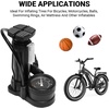 image:imageHimiway Bike Floor PumpPortable Bicycle Foot PumpMini Air Pump with Presta and Schrader ValveHand Foot Activated Tire Inflator for MountainampRoad Bike Balls