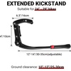 image:imageHimiway Bike Kickstand Adjustable Bicycle Kickstand Center Mount Aluminum Alloy Bike Kick Stands for 24  29 Mountain BikeRoad BikeBMXMTB