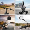 image:imageHimiway Bike Mirror 2Pack Quick Release Bicycle Rear View Handlebar Mirrors Wide Angle Acrylic Convex Safety Adjustable Bike Mirrors for MountainKidsEbike