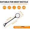 image:imageHimiway Bike Mirror 2Pack Quick Release Bicycle Rear View Handlebar Mirrors Wide Angle Acrylic Convex Safety Adjustable Bike Mirrors for MountainKidsEbike