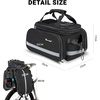 image:imageHimiway Bike Panniers 3 in 1 Bike Bag for Rear Rack 10 L Maximum 25 L  Bike Phone Holder for Phones Under 7