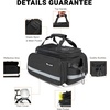 image:imageHimiway Bike Rear Rack Storage Bag 10L25L Pannier Bag Bicycle Commuting Bag Waterproof Saddle Bags for Bicycle Rack Carrier BlackBlack