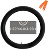 image:imageHimiway Fat Tire Bike Tubes AV33mm Schrader Valve Fat Bicycle Tubes Butyl Rubber Replacement Inner Tube for Road Mountain Bikes MTB eBike Electric Bicycle